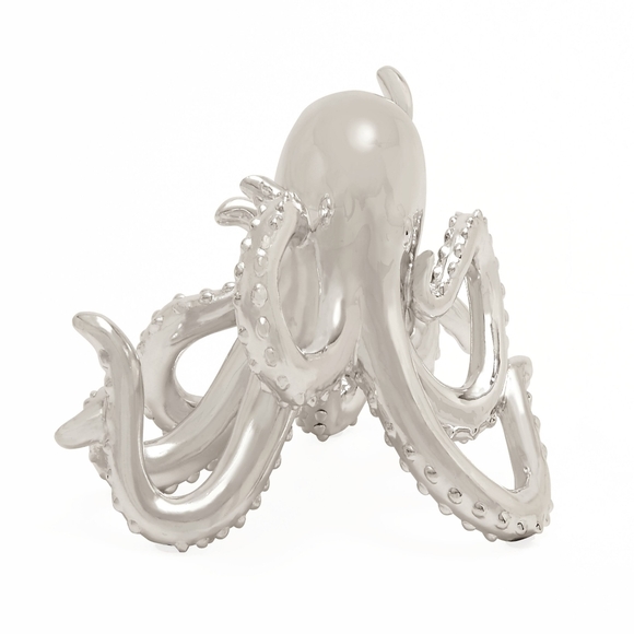 Chrome Octopus Kraken Statue - Picture 4 of 4